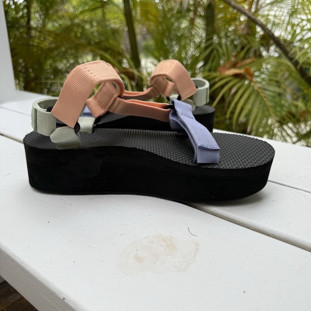 TEVA Sherbet‎ Multi Flatform Universal Platform Sandals Hiking Women's Size 8 - Picture 5 of 7